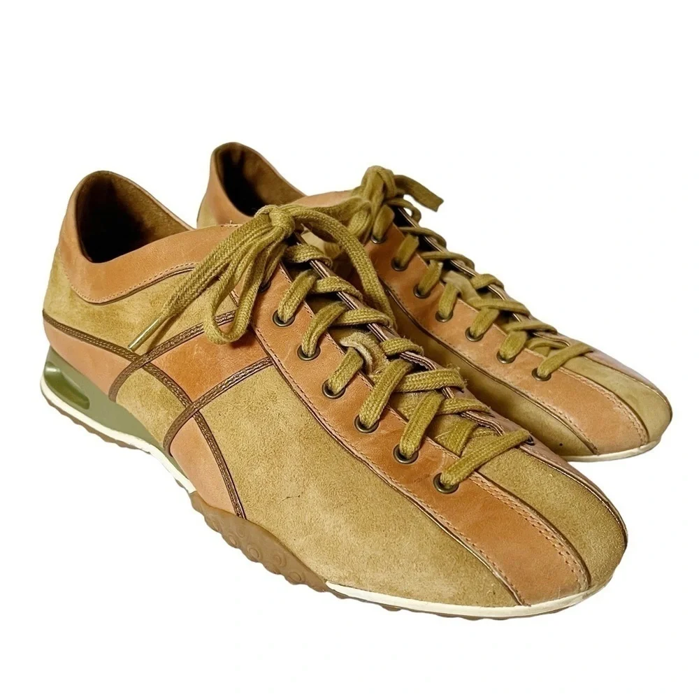 Cole Haan x Nike Air Beau Lace to Toe tan suede and peachy-pink leather sneakers